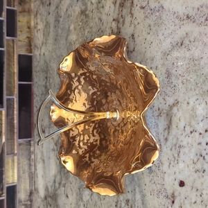 Park Ave 22kt Gold China Vintage candy dish